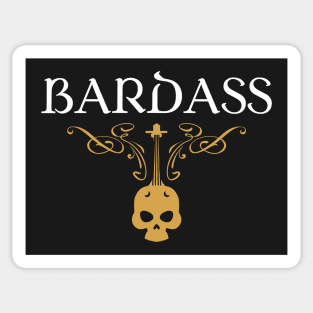 Bardass - Badass Bard Bards - Tabletop RPG Gaming Sticker